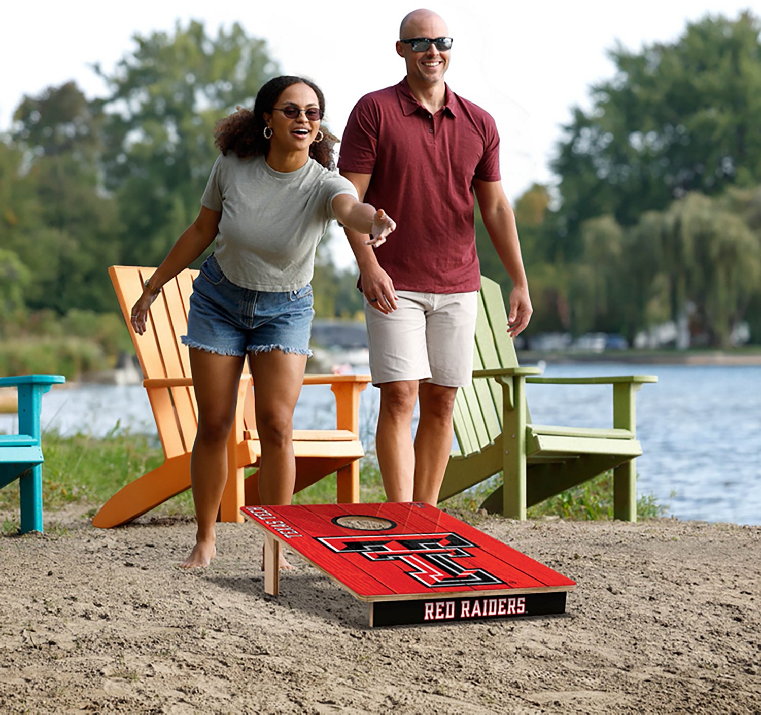 YouTheFan Texas Tech Solid Wood 2 ft x 3 ft Cornhole Set - view number 6