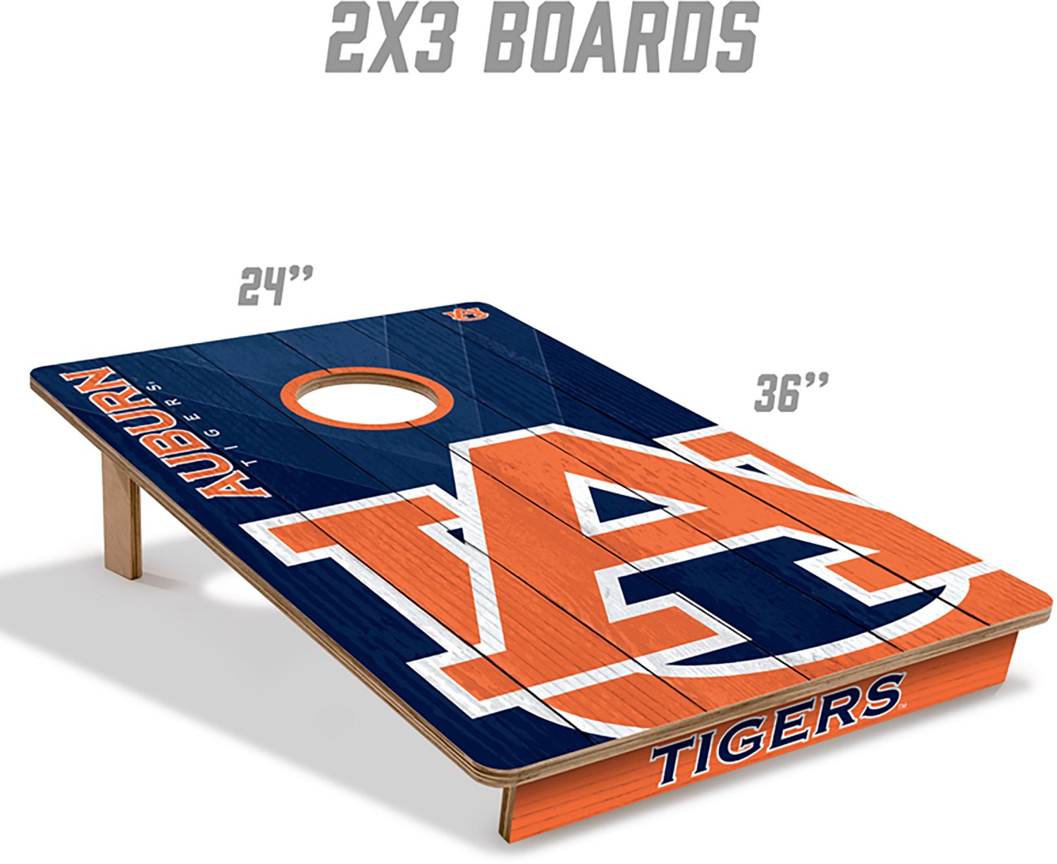 YouTheFan Auburn Solid Wood 2 ft x 3 ft Cornhole Set - view number 5