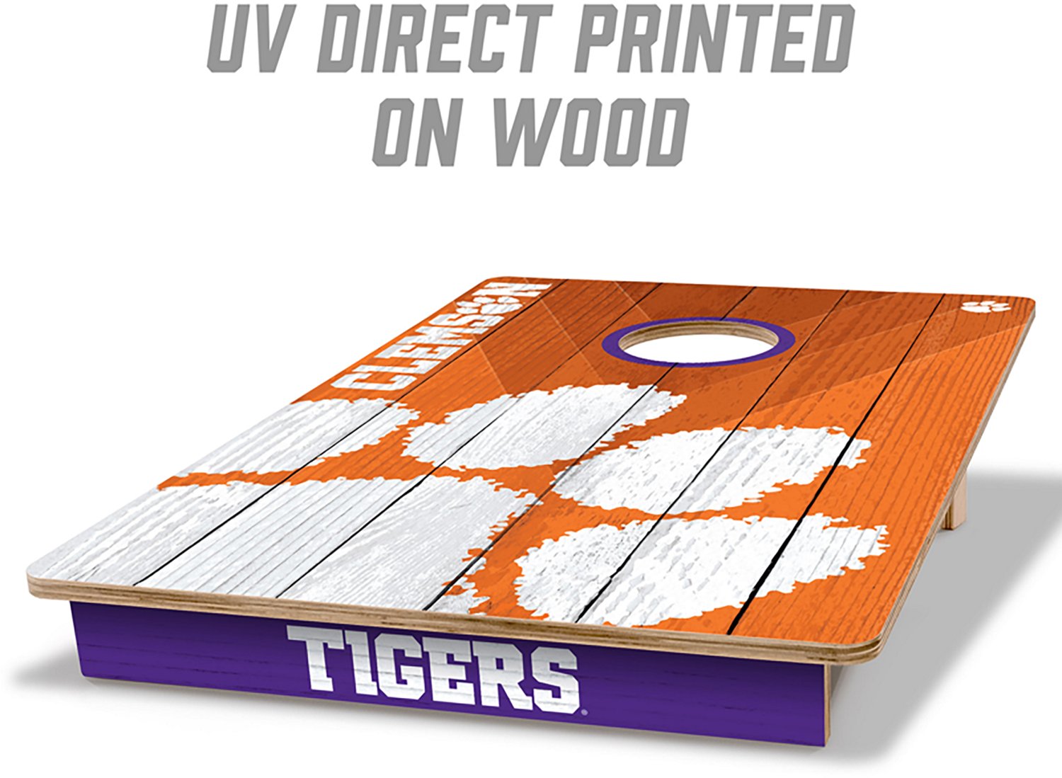 YouTheFan Clemson Solid Wood 2 ft x 3 ft Cornhole Set - view number 2