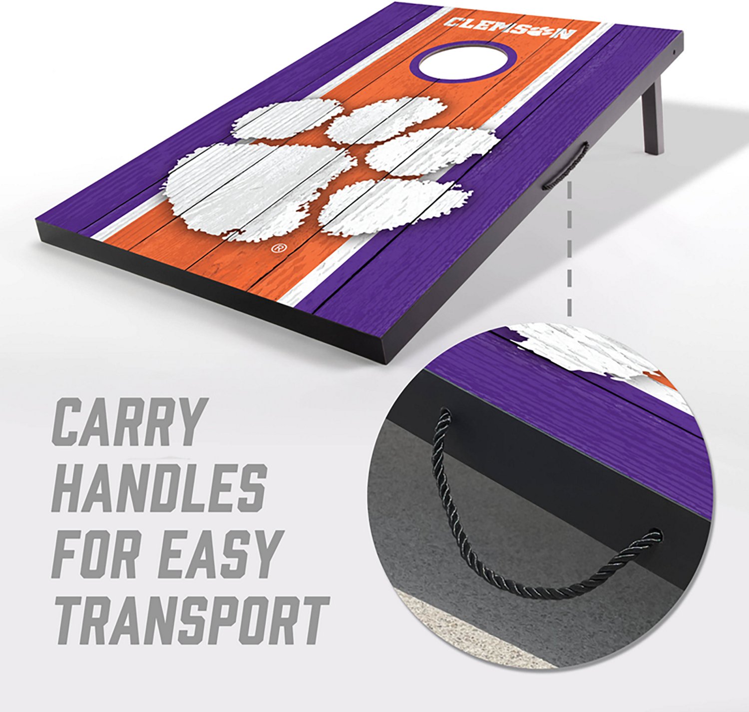 YouTheFan Clemson MDF 2 ft x 3 ft Cornhole Set - view number 2