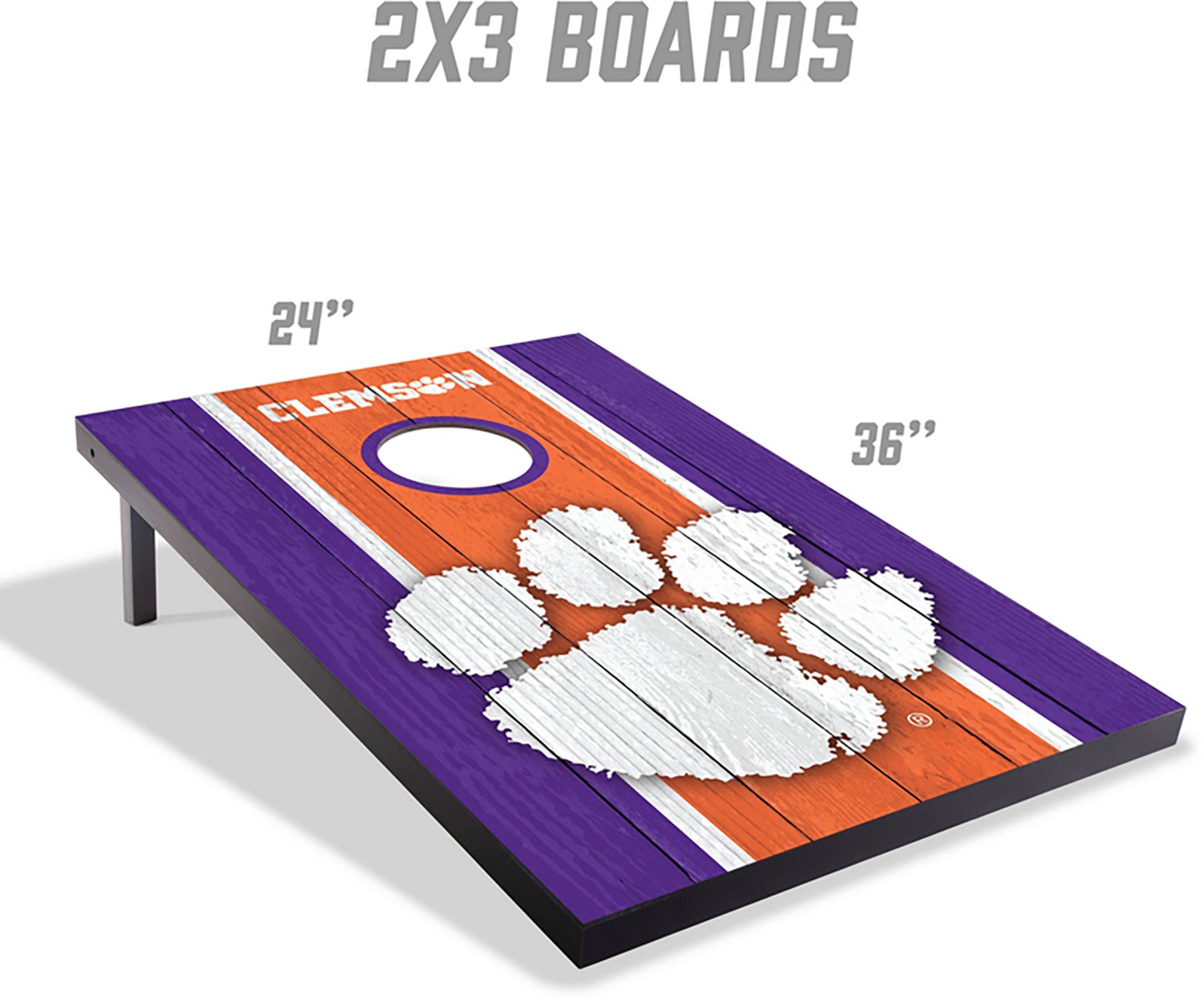 YouTheFan Clemson MDF 2 ft x 3 ft Cornhole Set - view number 5