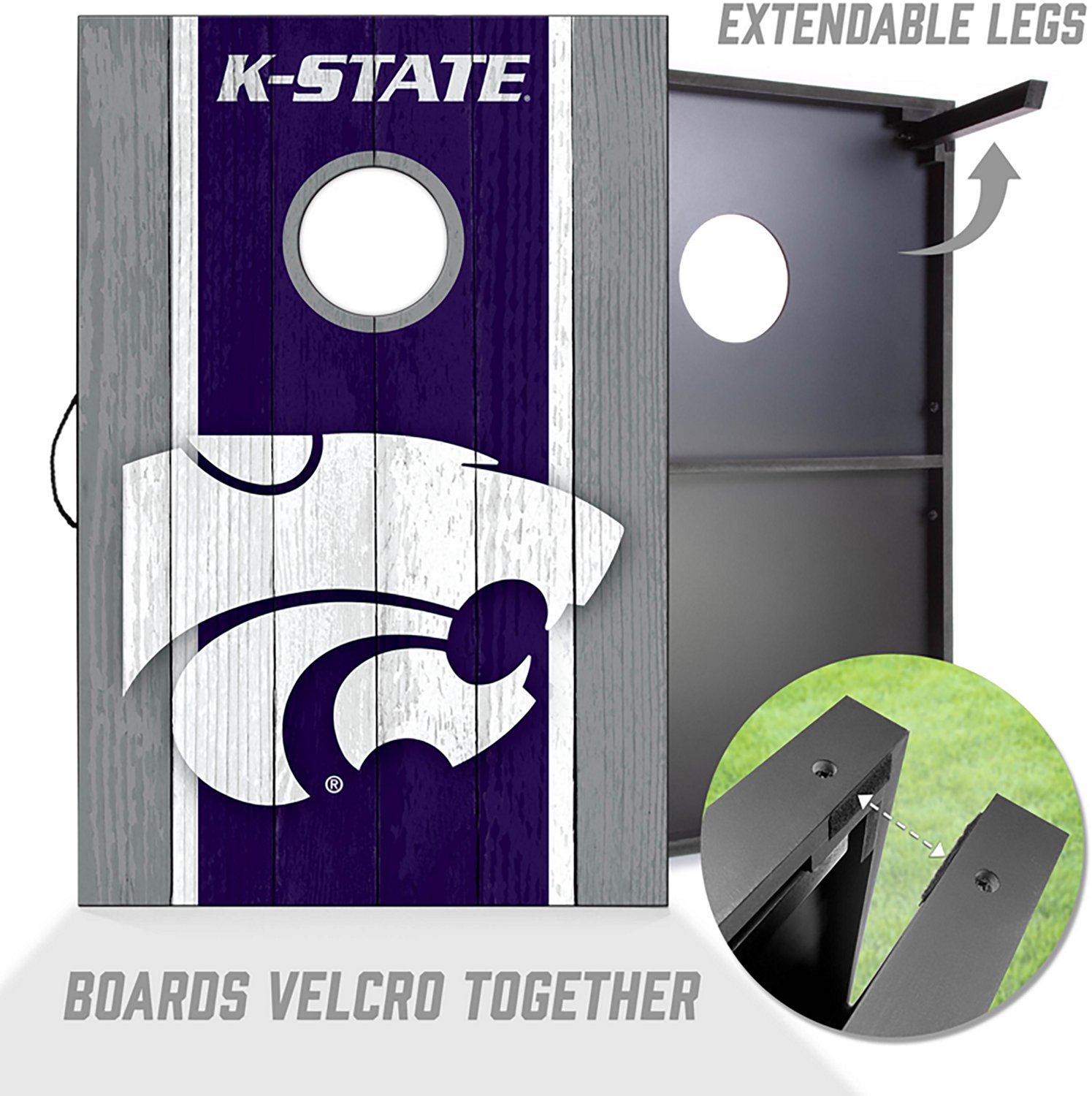 YouTheFan Kansas State MDF 2 ft x 3 ft Cornhole Set - view number 3
