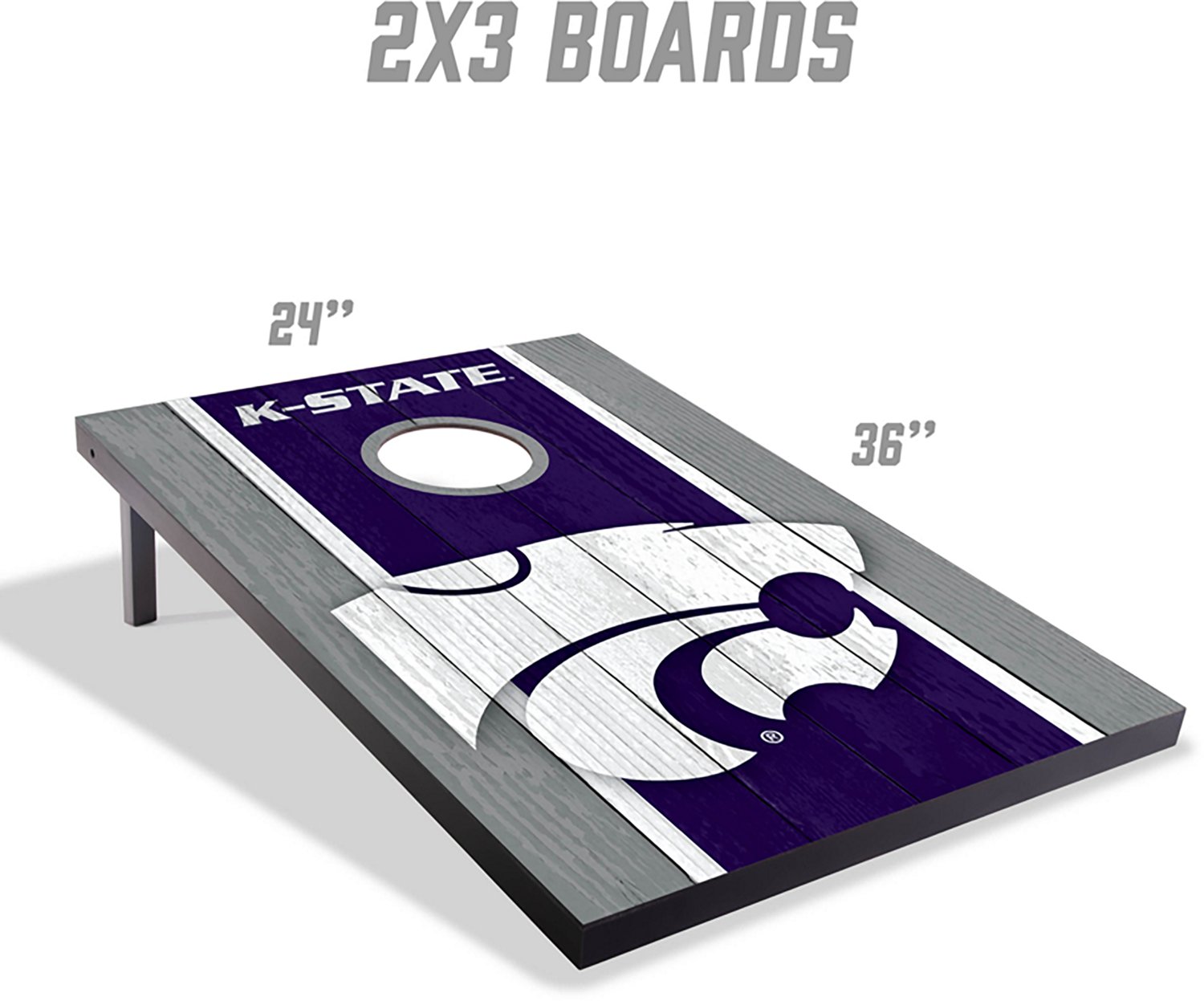 YouTheFan Kansas State MDF 2 ft x 3 ft Cornhole Set - view number 5