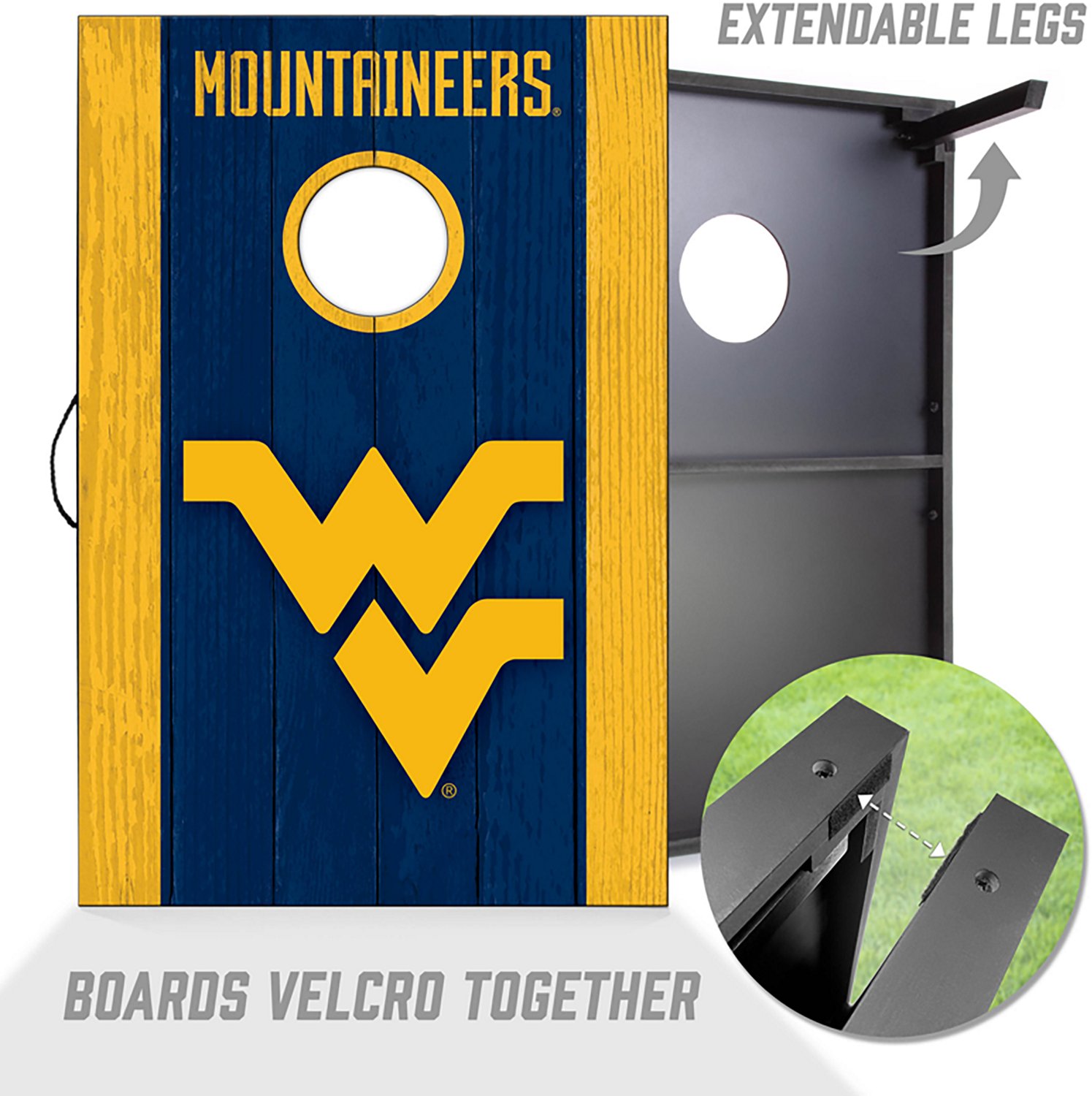 YouTheFan West Virginia MDF 2 ft x 3 ft Cornhole Set - view number 3