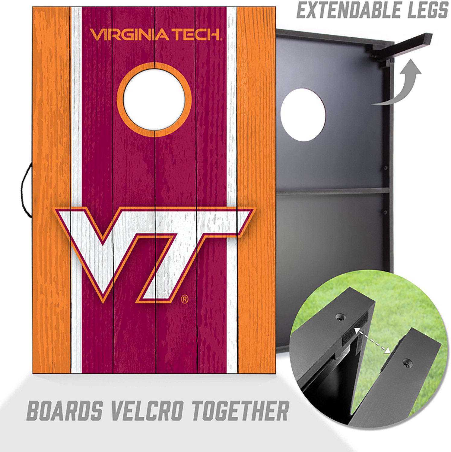 YouTheFan Virginia Tech MDF 2 ft x 3 ft Cornhole Set - view number 3