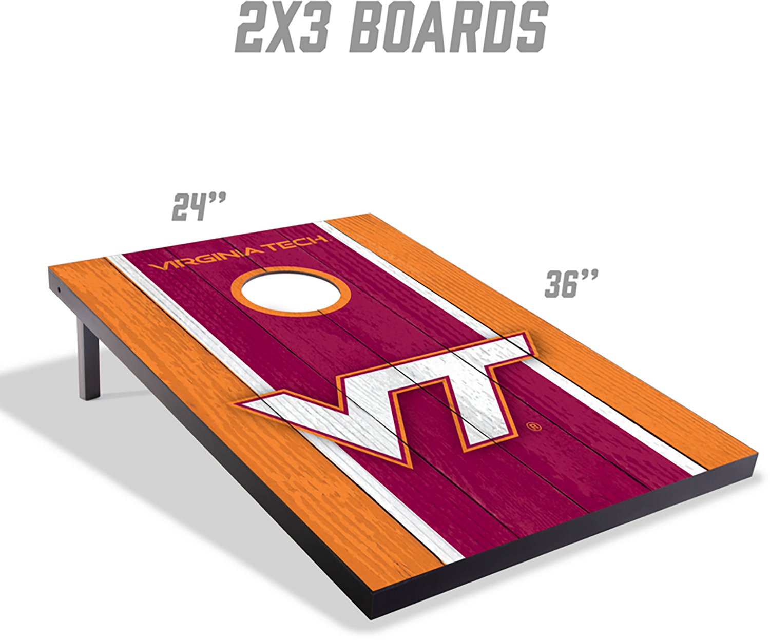 YouTheFan Virginia Tech MDF 2 ft x 3 ft Cornhole Set - view number 5