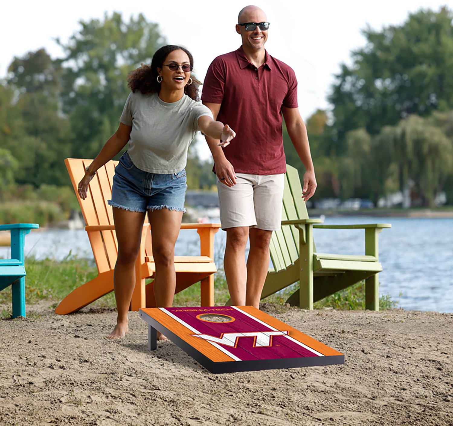YouTheFan Virginia Tech MDF 2 ft x 3 ft Cornhole Set - view number 6