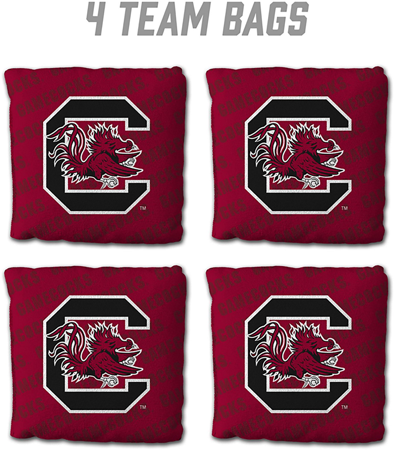 YouTheFan University of South Carolina Licensed Cornhole Bags 4-Pack - view number 2
