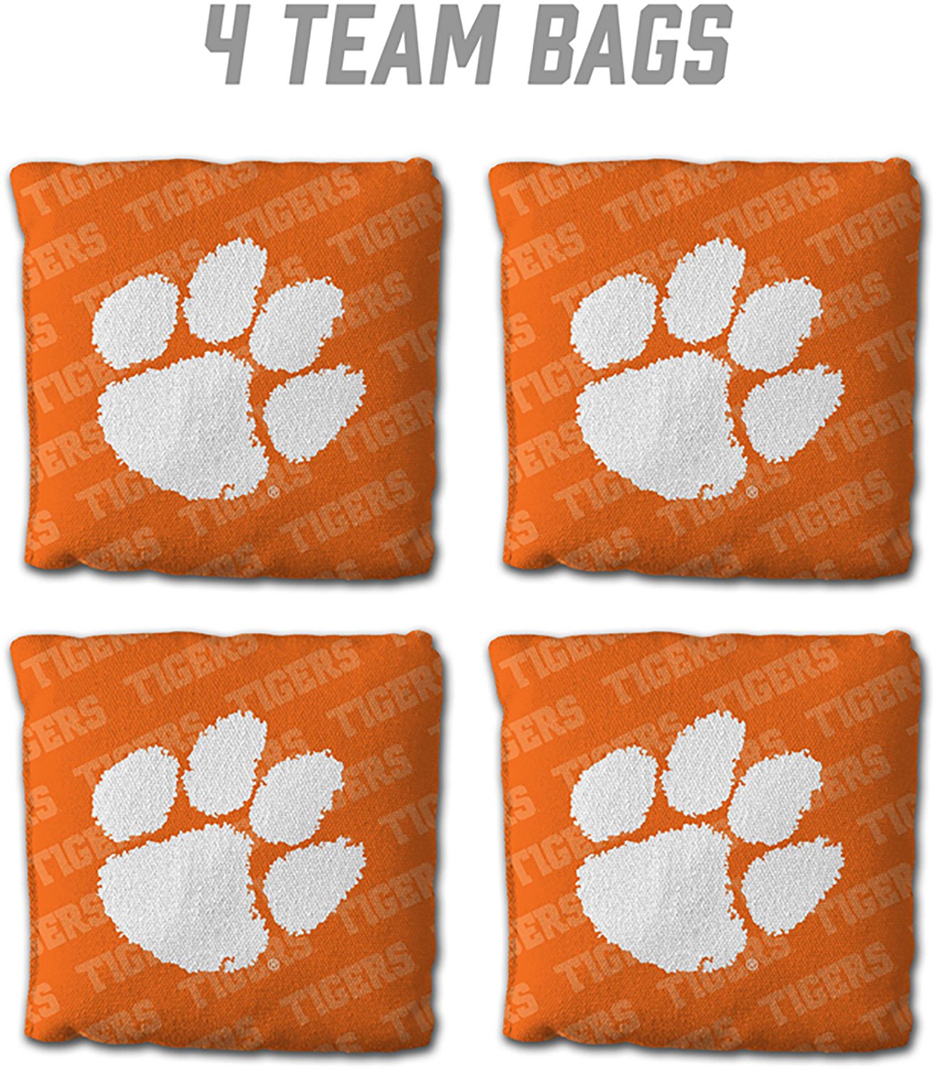 YouTheFan Clemson University Licensed Cornhole Bags 4-Pack - view number 2