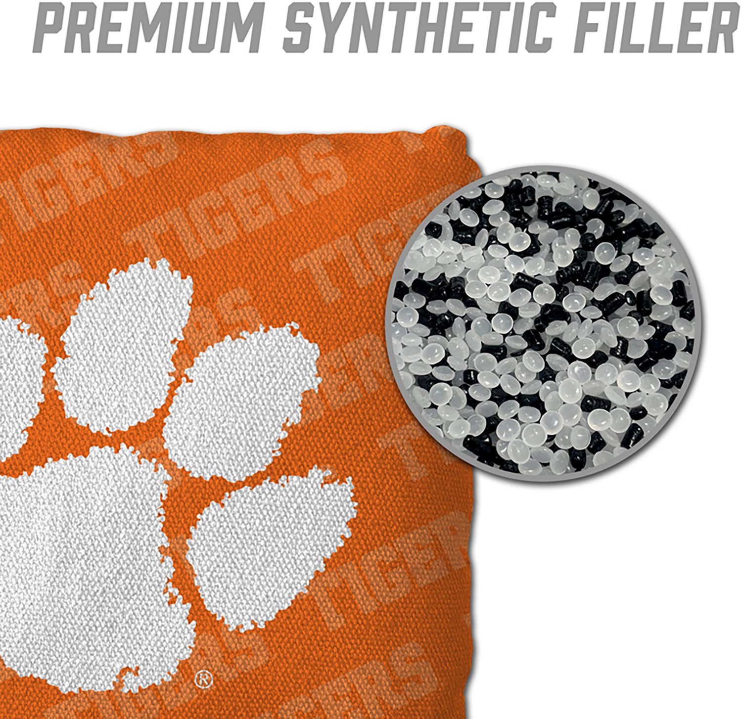 YouTheFan Clemson University Licensed Cornhole Bags 4-Pack - view number 4