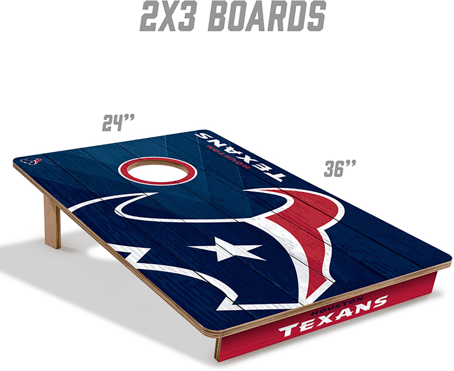 YouTheFan Texans Solid Wood 2 ft x 3 ft Cornhole Set - view number 5