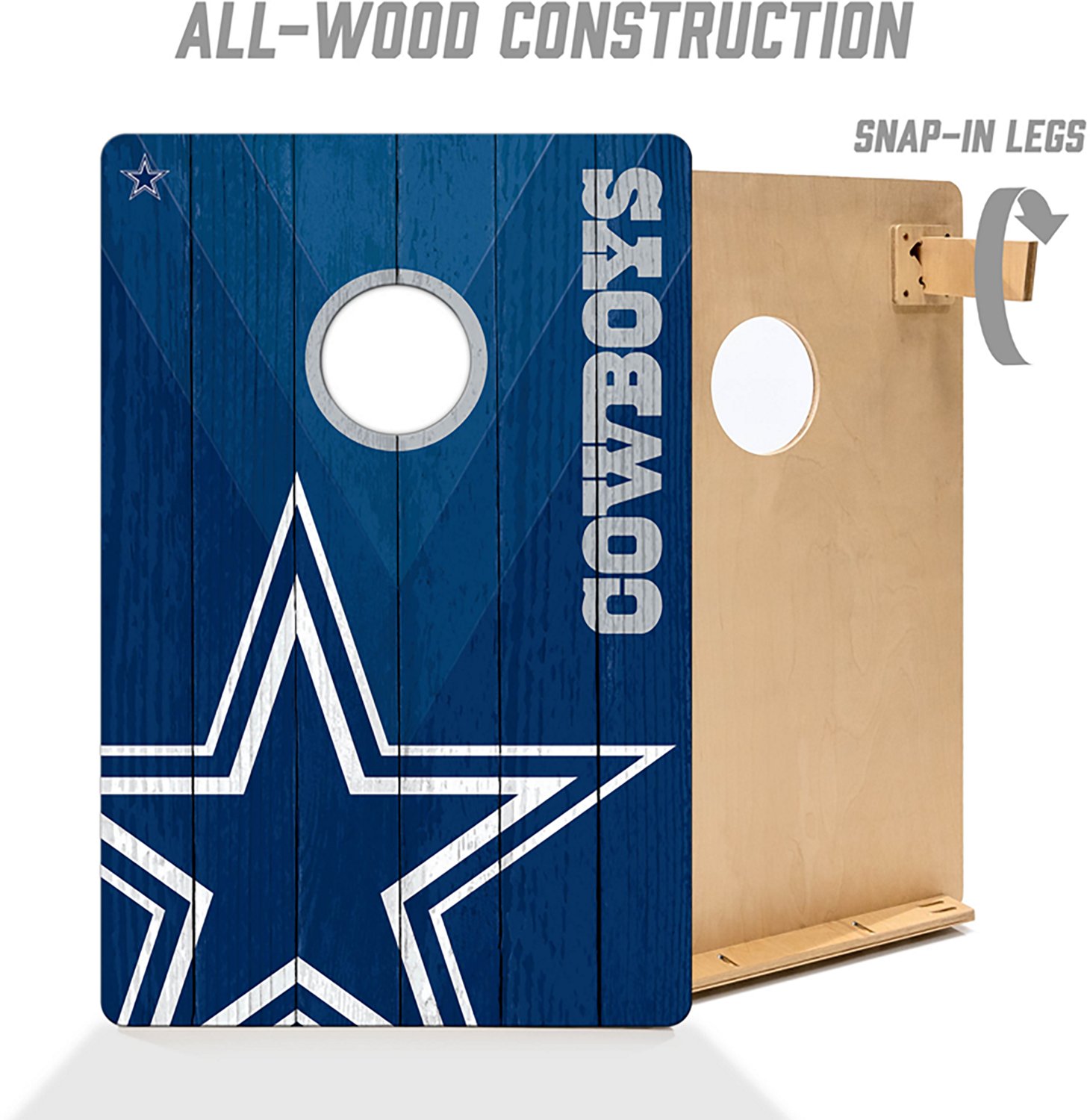 YouTheFan Cowboys Solid Wood 2 ft x 3 ft Cornhole Set - view number 3