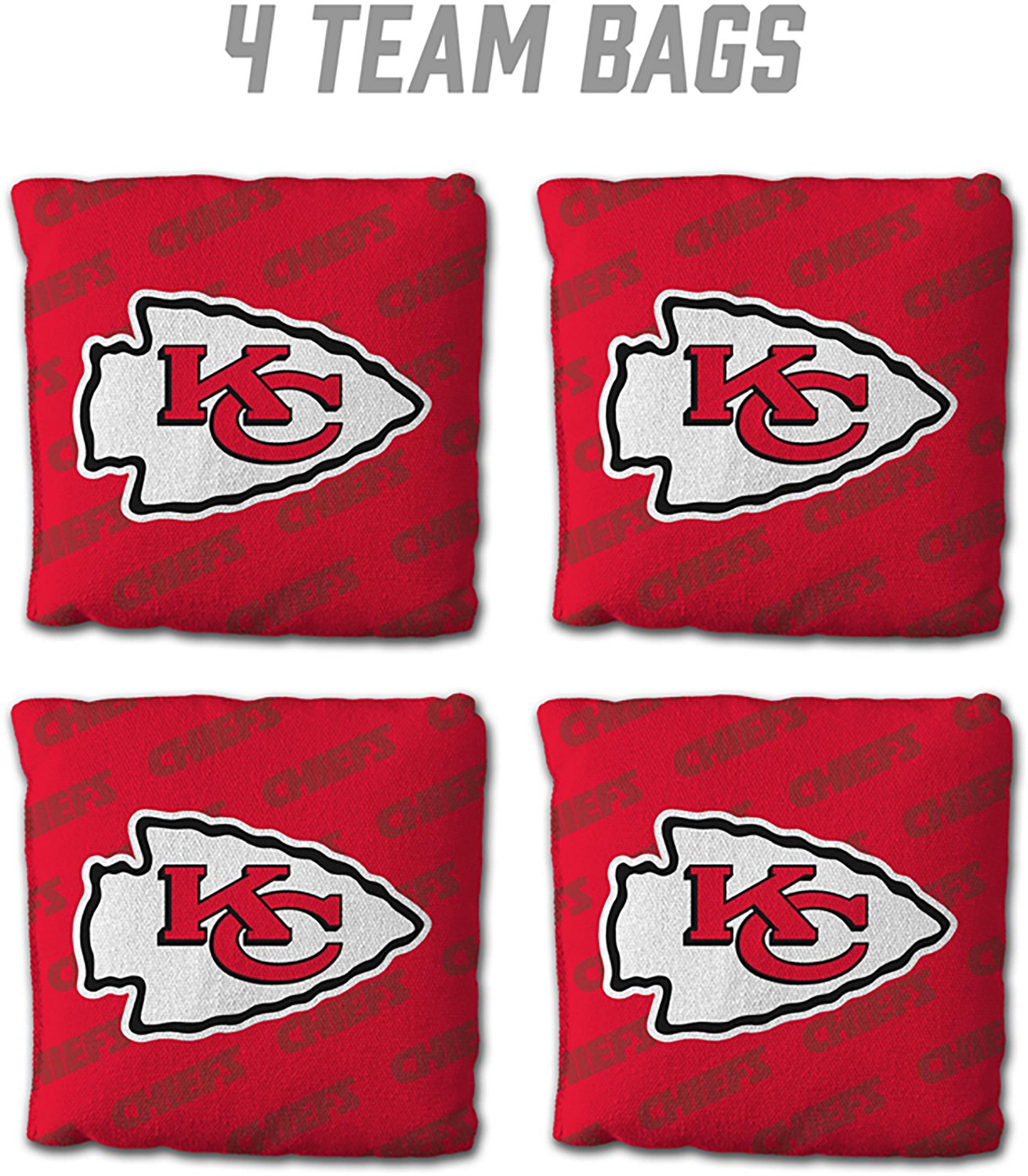 YouTheFan Kansas City Chiefs Licensed Cornhole Bags 4-Pack - view number 2