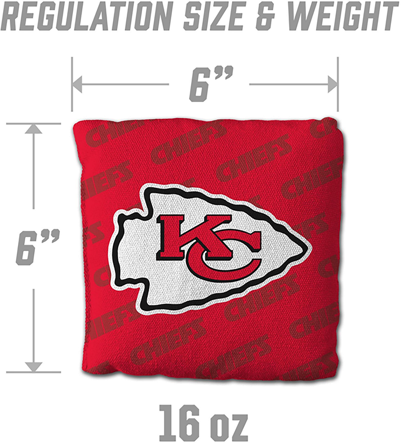 YouTheFan Kansas City Chiefs Licensed Cornhole Bags 4-Pack - view number 3