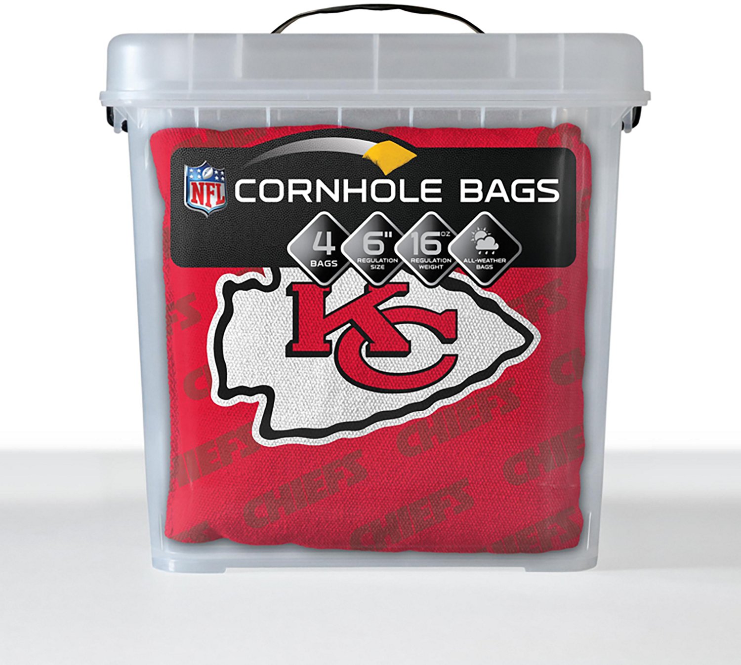 YouTheFan Kansas City Chiefs Licensed Cornhole Bags 4-Pack - view number 6