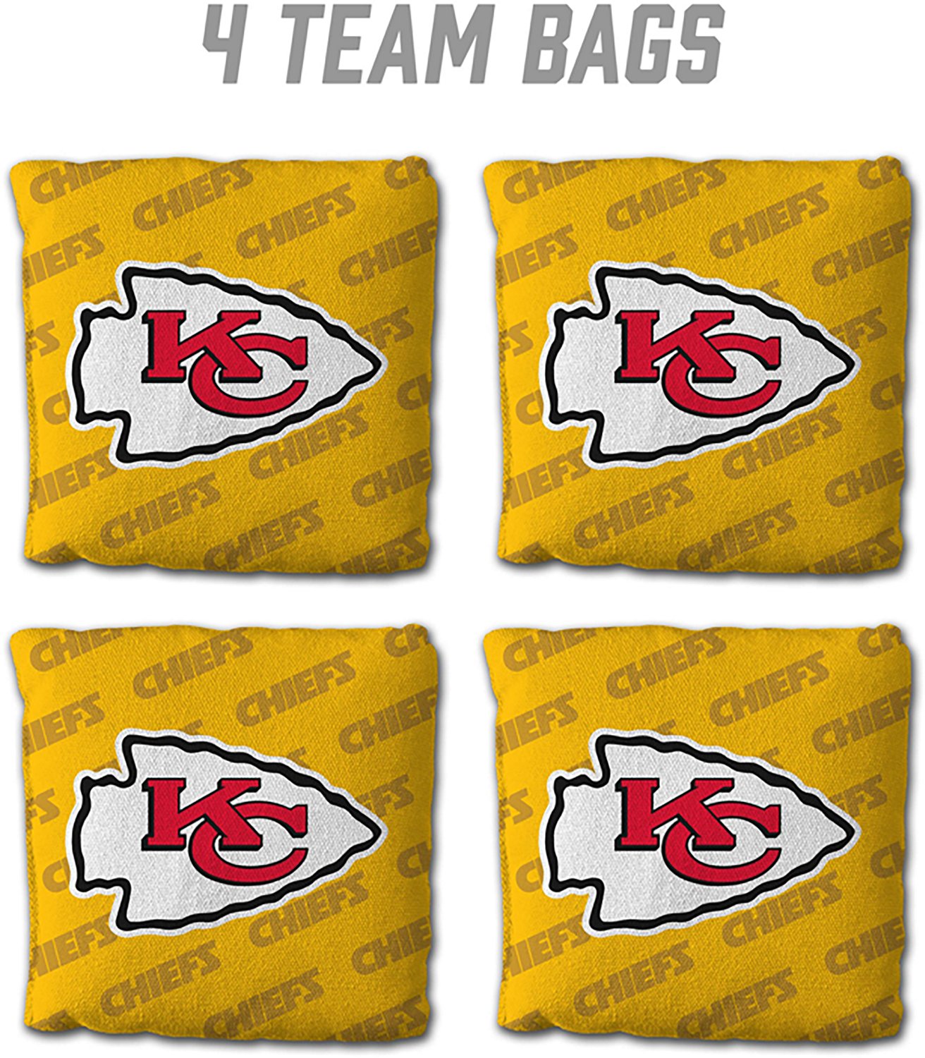 YouTheFan Kansas City Chiefs Licensed Cornhole Bags 4-Pack - view number 2