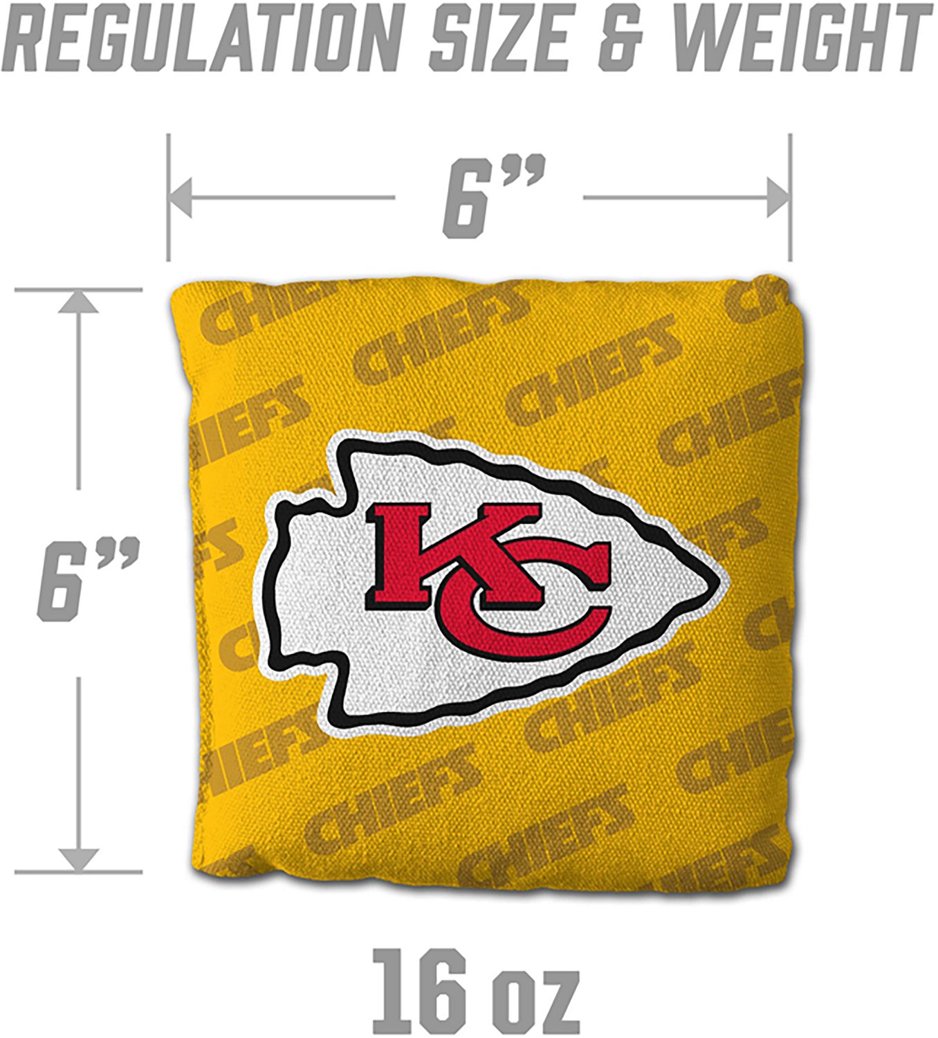 YouTheFan Kansas City Chiefs Licensed Cornhole Bags 4-Pack - view number 3