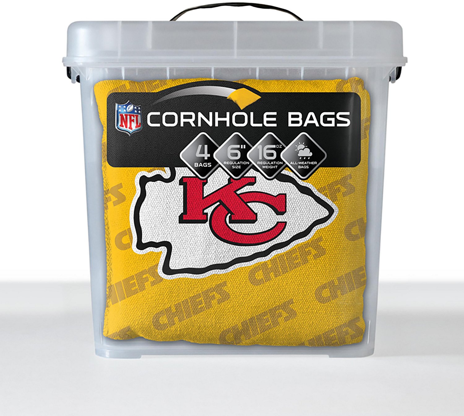 YouTheFan Kansas City Chiefs Licensed Cornhole Bags 4-Pack - view number 6