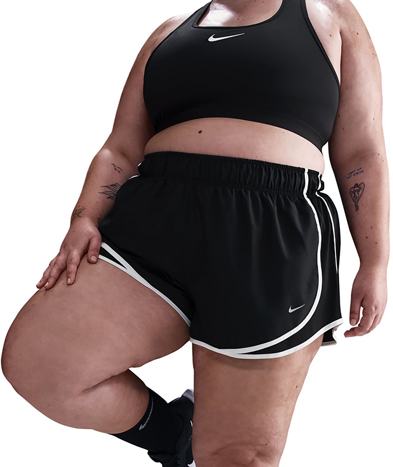 Nike Women's Tempo Dri-FIT Mid Rise Plus Size Running Shorts 3 in - view number 3
