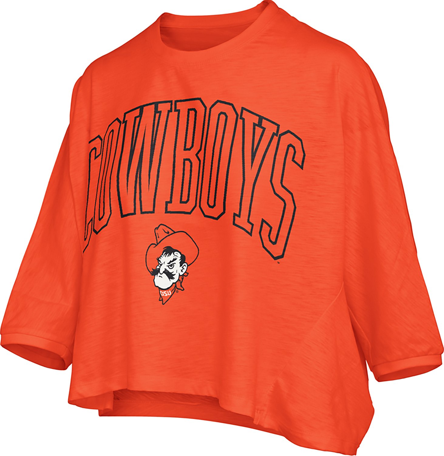 Pressbox Women's Oklahoma State New Zealand Maxima Ascher 3/4 Sleeve Top - view number 2