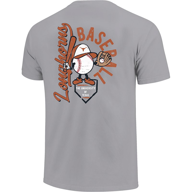 Image One Boys' Texas Longhorns Bat Boy Double Sided Short Sleeve T-Shirt-image