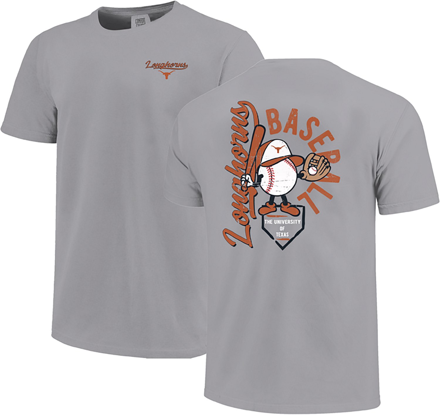 Image One Boys' Texas Longhorns Bat Boy Double Sided Short Sleeve T-shirt - view number 3