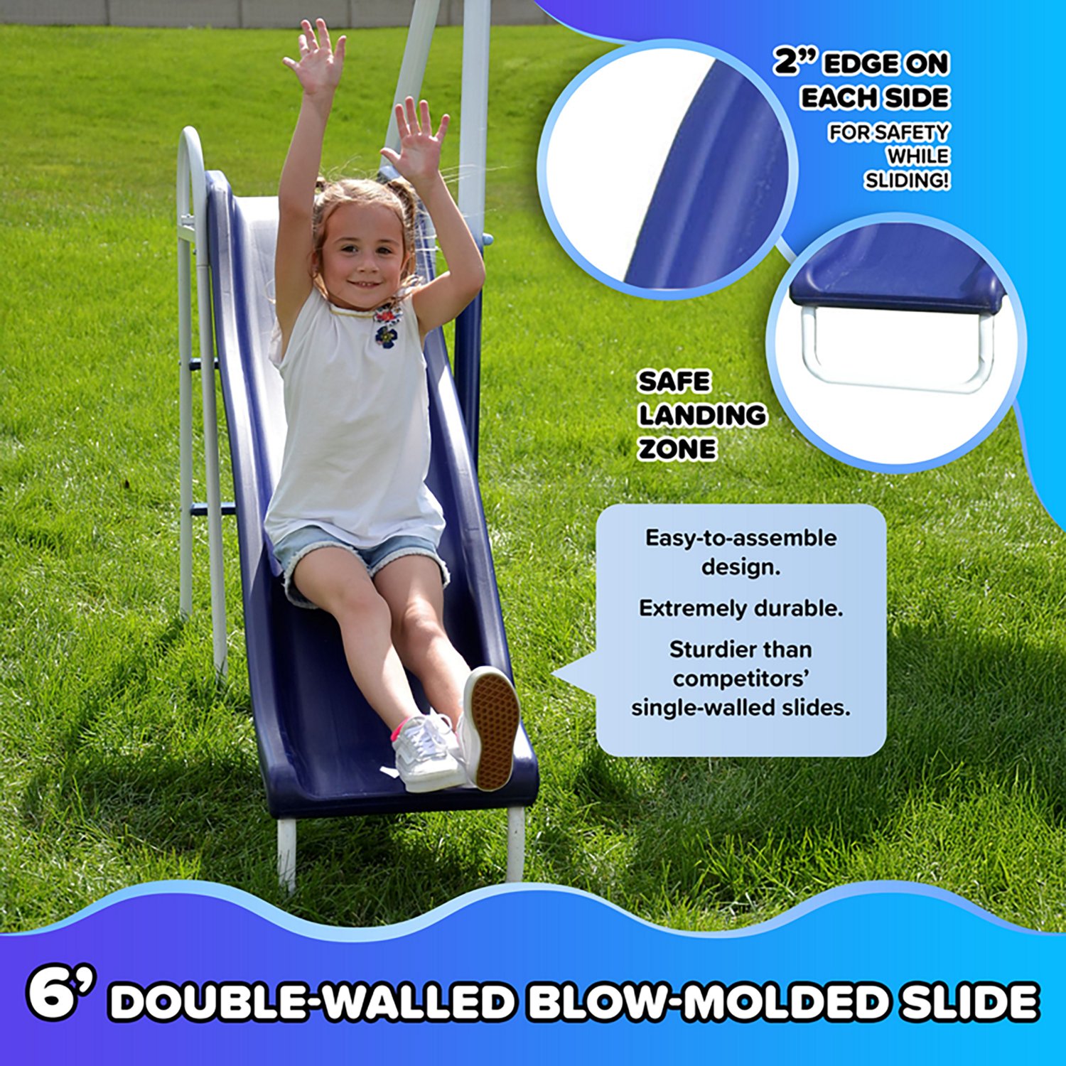 Sportspower Rosemead Metal Swing and Slide Set - view number 4