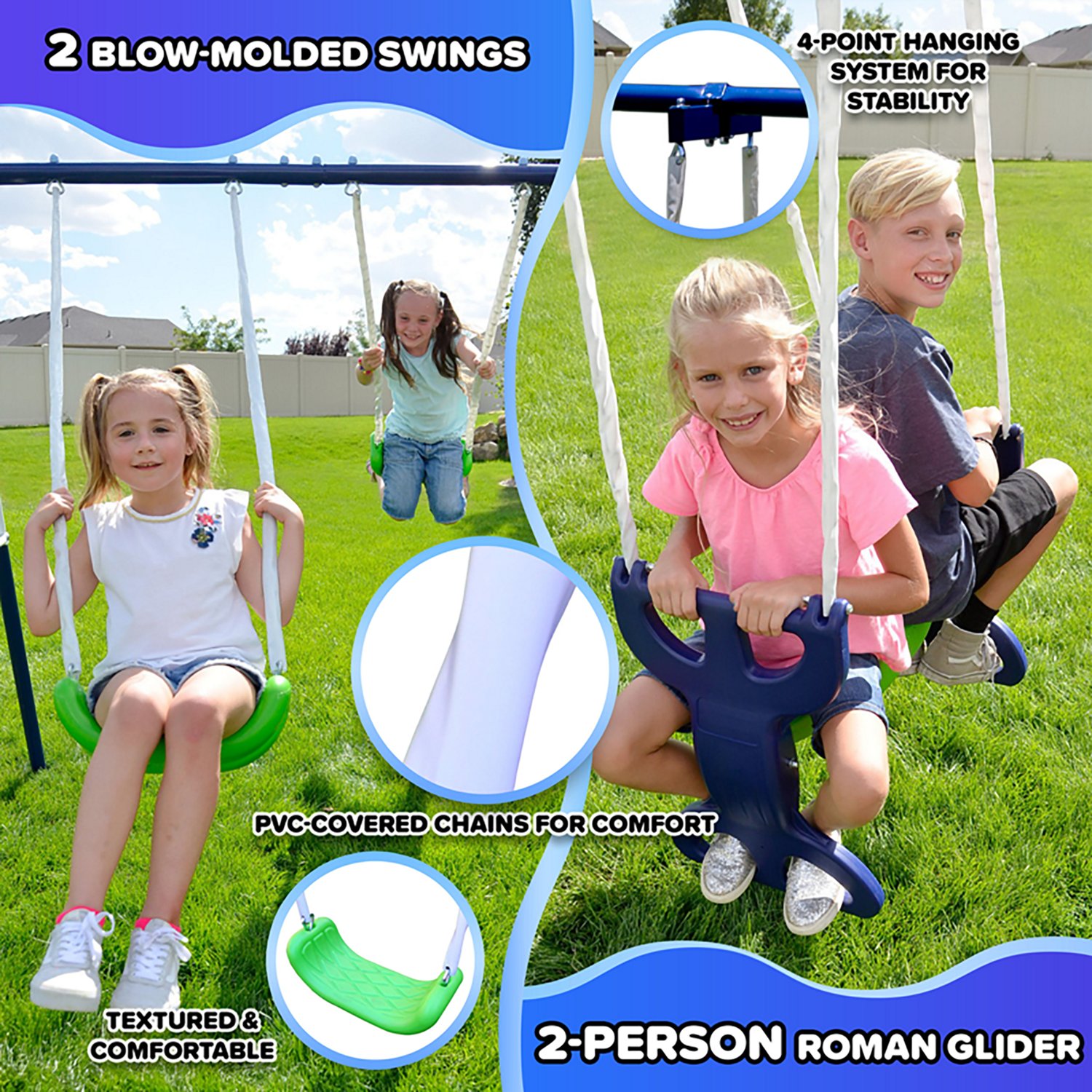 Sportspower Rosemead Metal Swing and Slide Set - view number 5