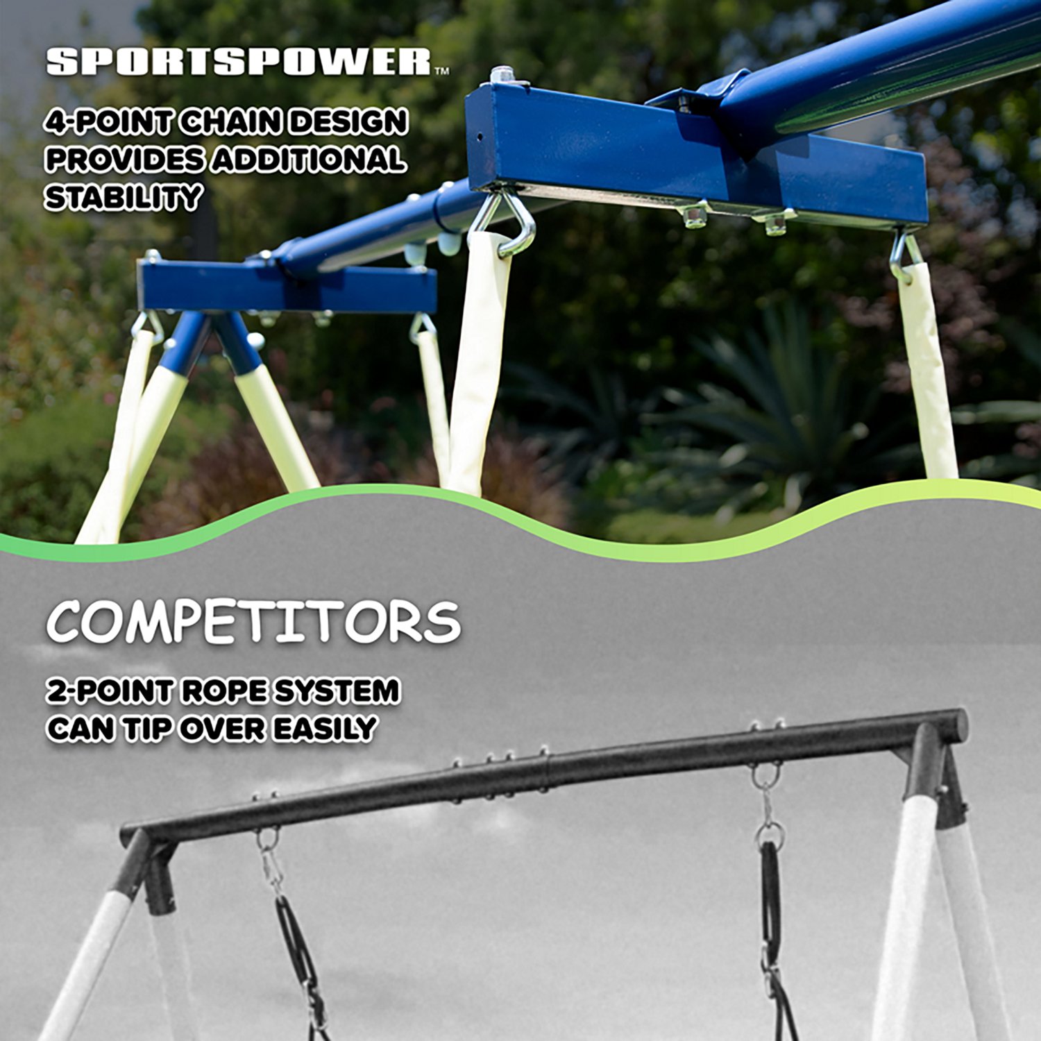 Sportspower Rosemead Metal Swing and Slide Set - view number 7