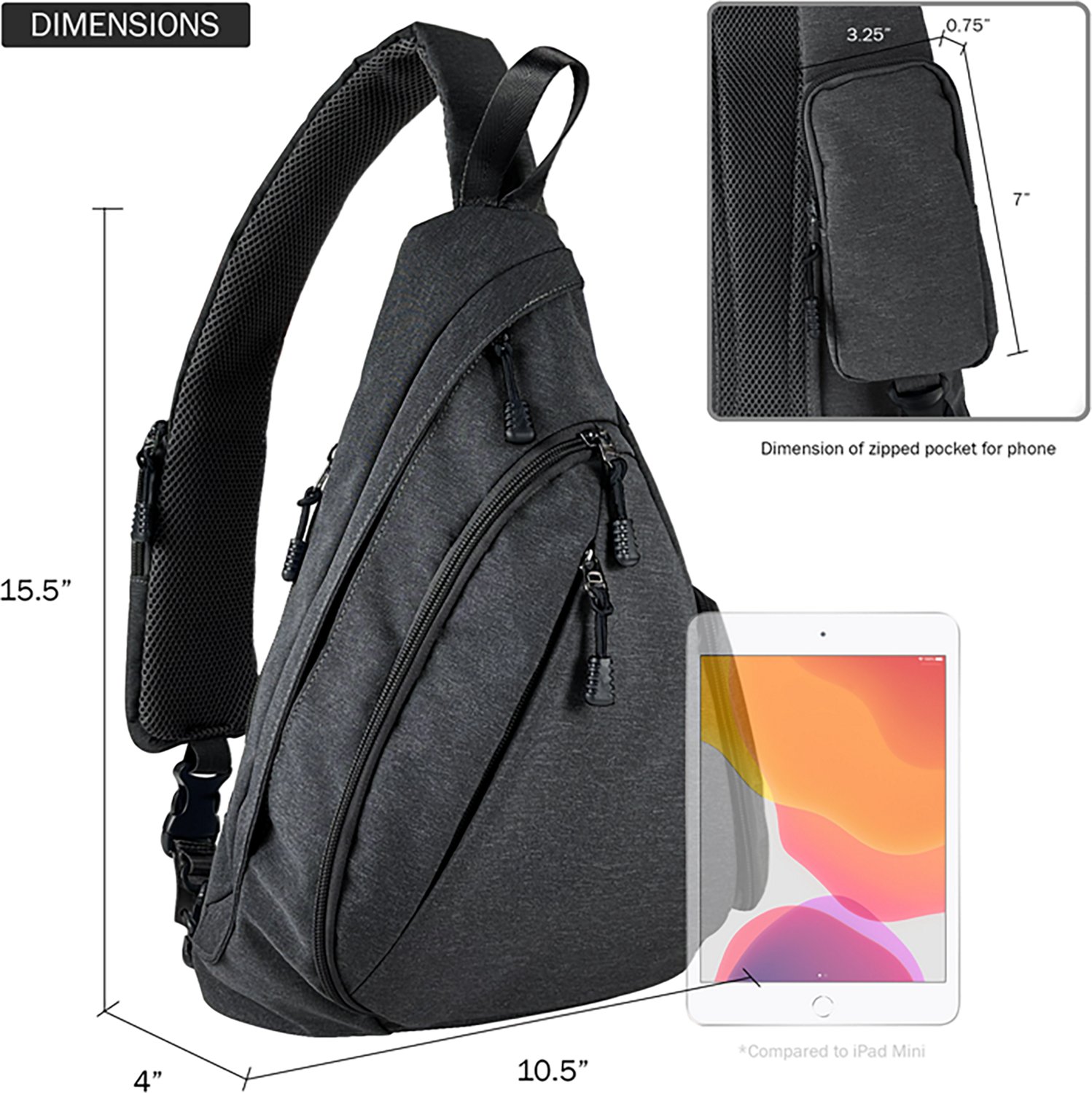 Jessie & James Peyton Sling Shoulder Concealed Carry Backpack                                                                    - view number 4