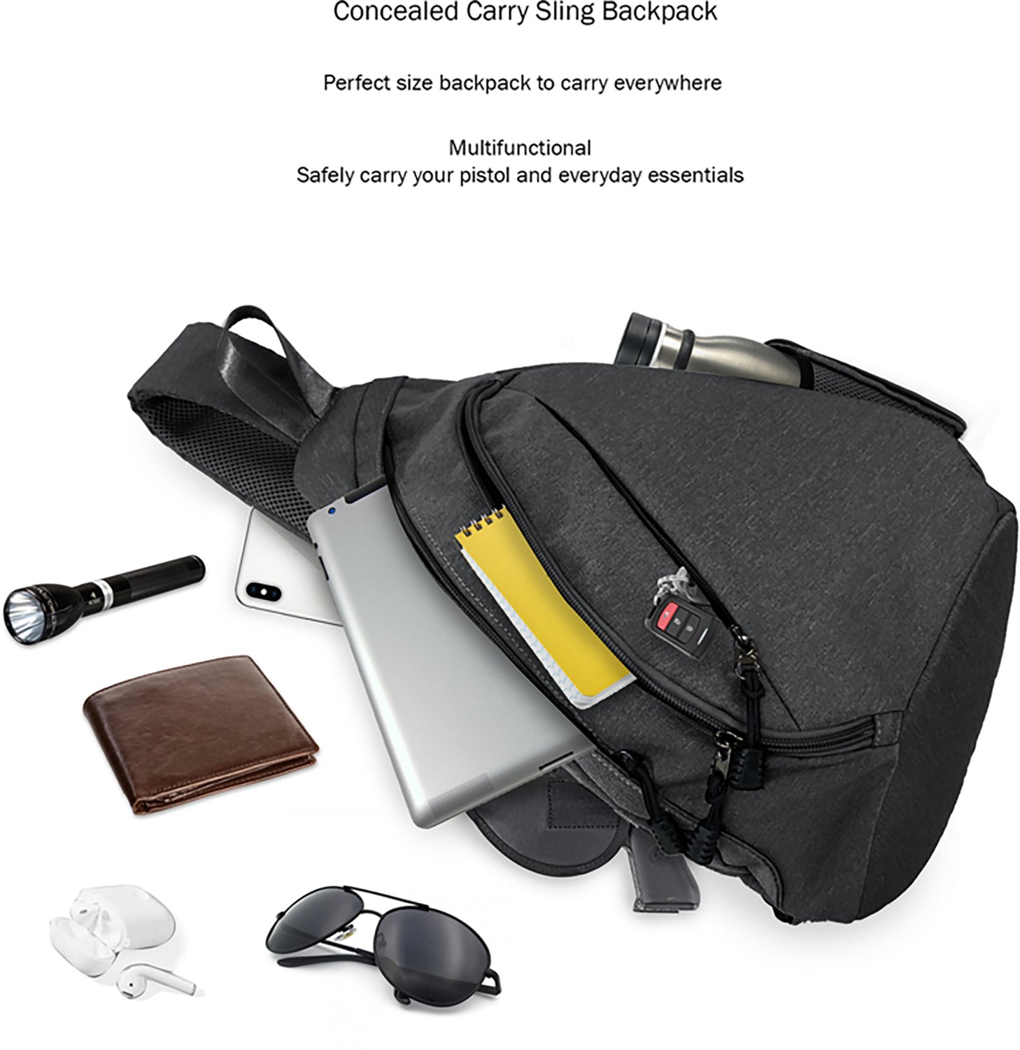 Jessie & James Peyton Sling Shoulder Concealed Carry Backpack                                                                    - view number 5