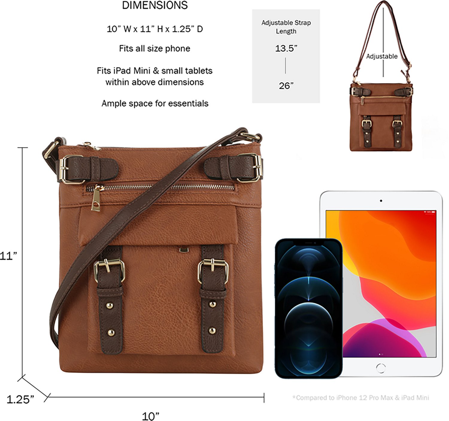 Jessie & James Hannah Concealed Carry Lock and Key Crossbody Bag                                                                 - view number 8