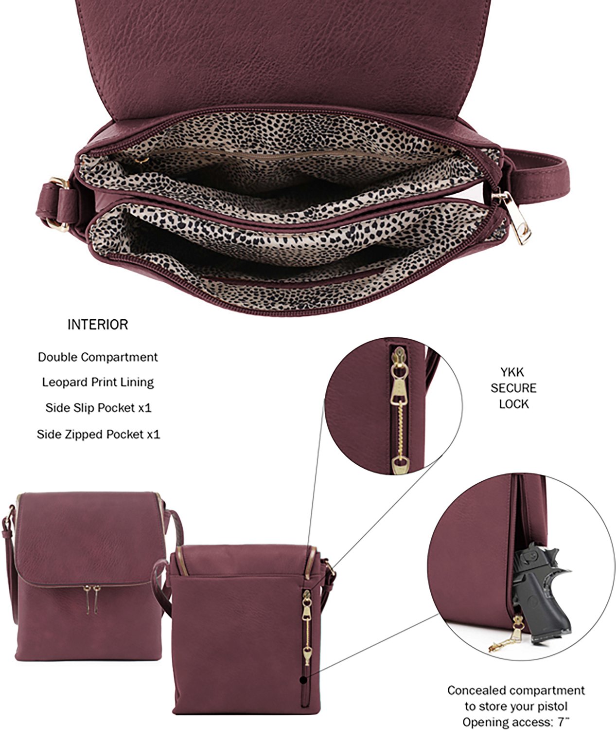Jessie & James Cheyanne Concealed Carry Lock and Key Crossbody Bag - view number 4