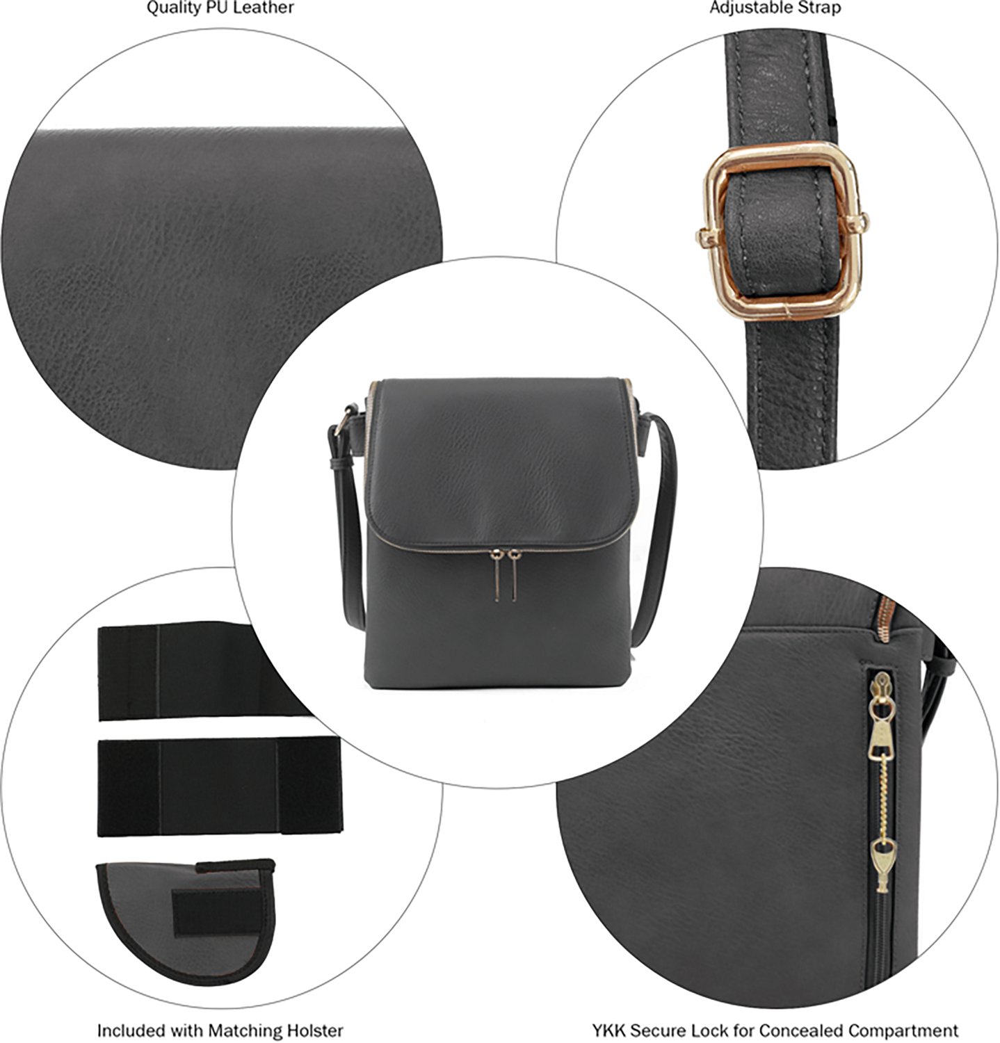 Jessie & James Cheyanne Concealed Carry Lock and Key Crossbody Bag - view number 5