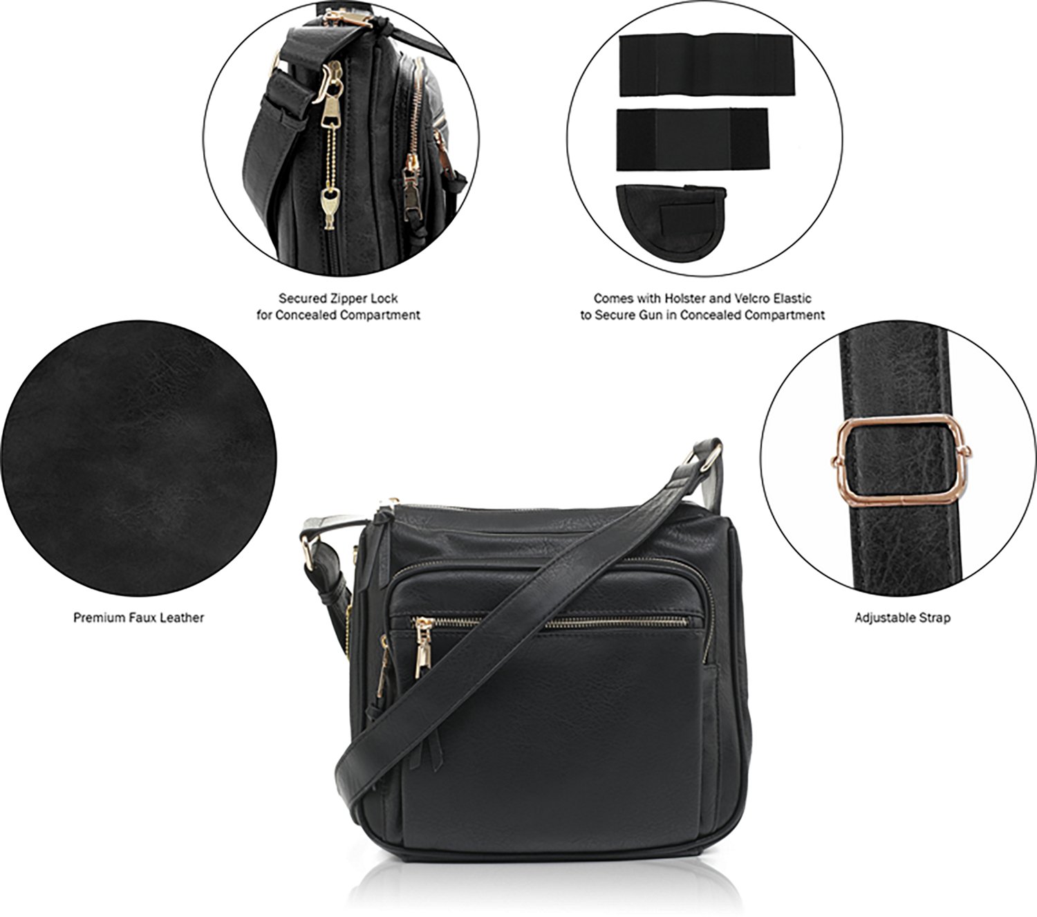 Jessie & James Brooklyn Concealed Carry Lock and Key Crossbody Bag                                                               - view number 4