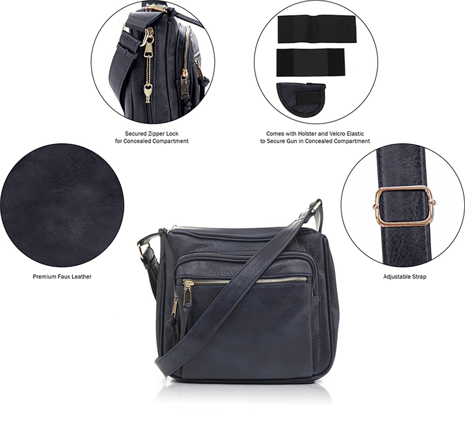 Jessie & James Brooklyn Concealed Carry Lock and Key Crossbody Bag                                                               - view number 4