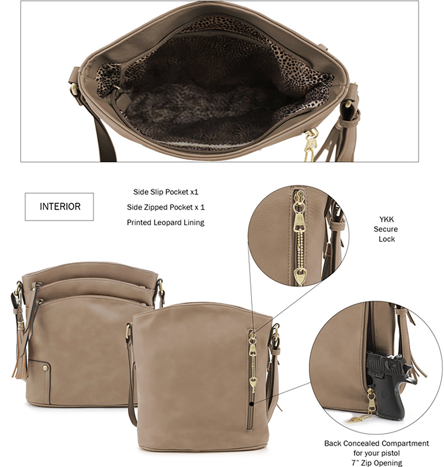 Jessie & James Robin Concealed Carry Lock and Key Crossbody Bag - view number 8