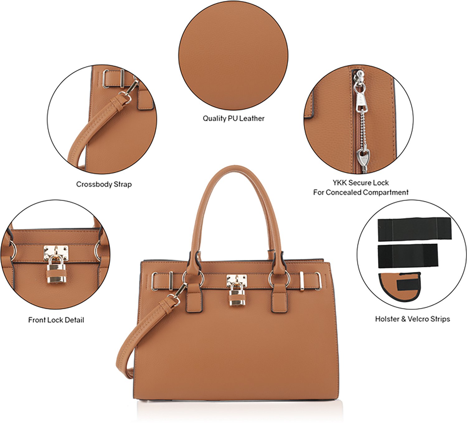 Jessie & James Dina Concealed Carry Lock and Key Satchel                                                                         - view number 5