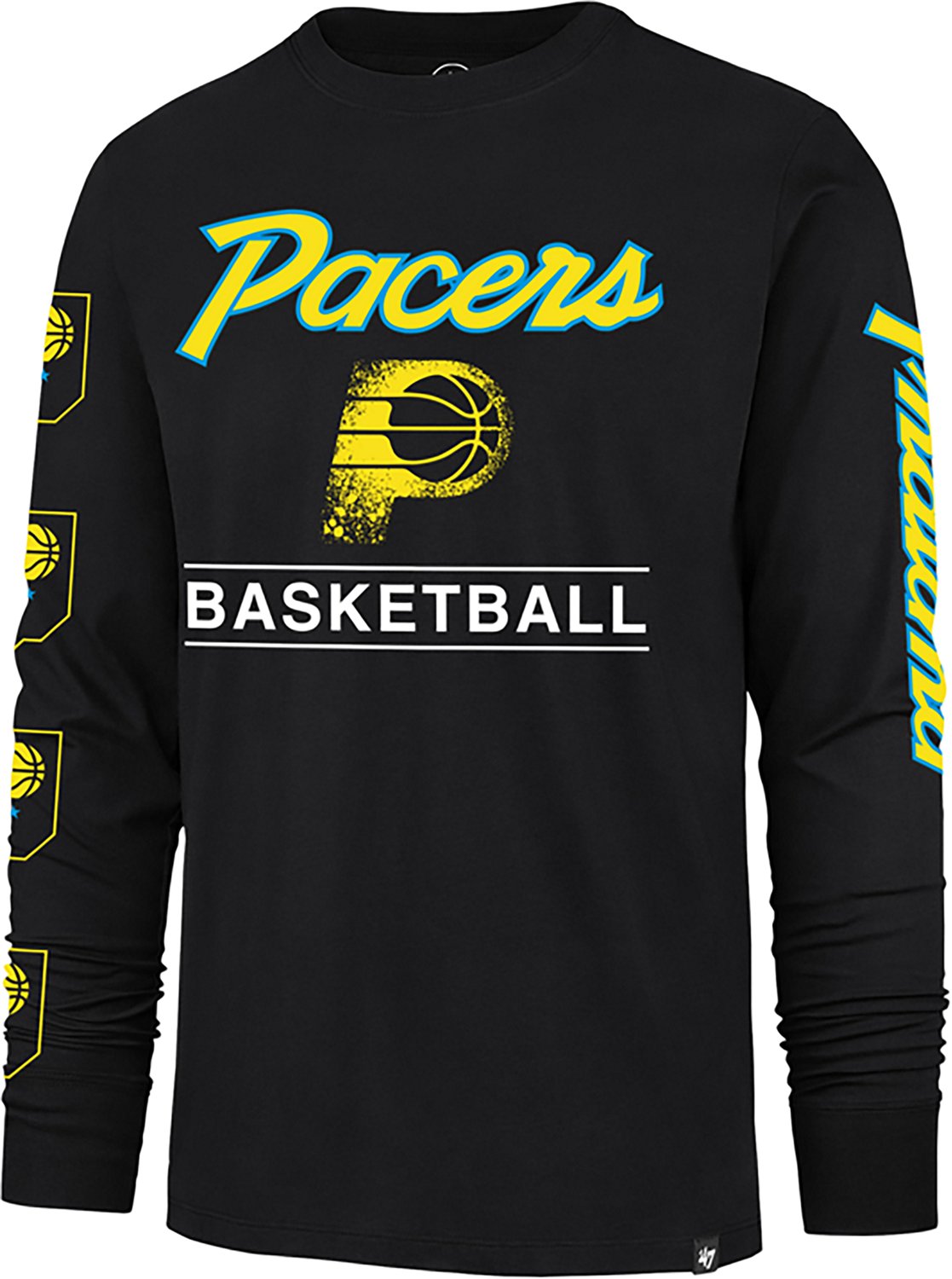 '47 Men's Indiana Pacers City Edition Triplet Franklin Long Sleeve T-shirt