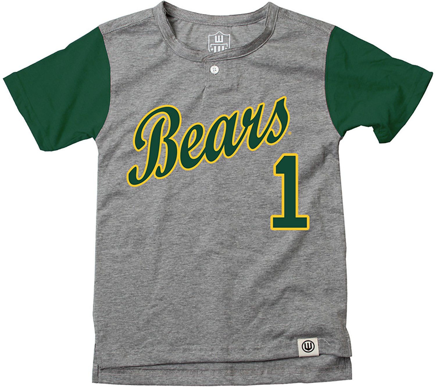 Wes & Willy Boys' Baylor University Baseball Henley T-shirt - view number 1
