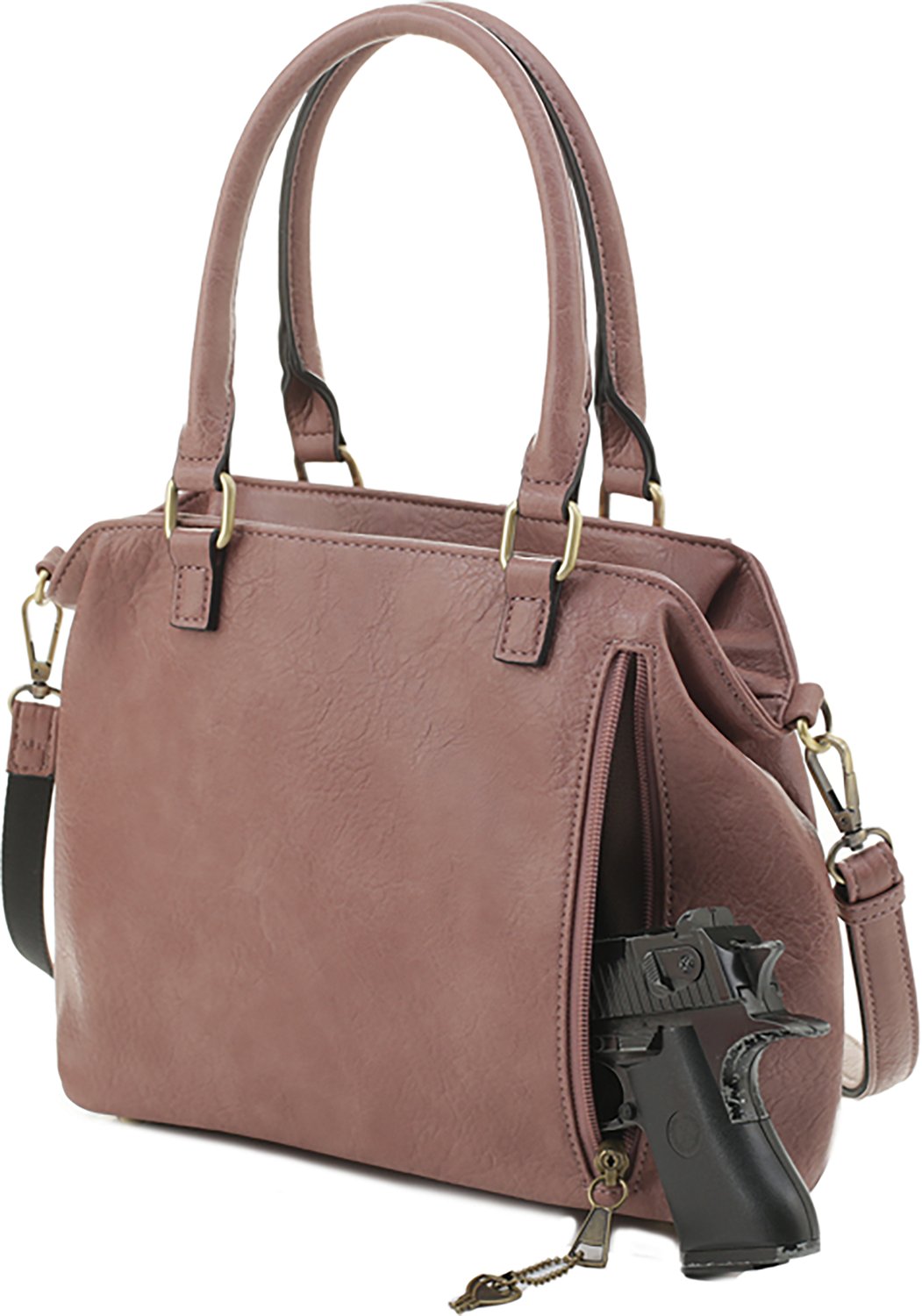 Jessie & James Elena Concealed Carry Lock and Key Satchel Handbag - view number 2