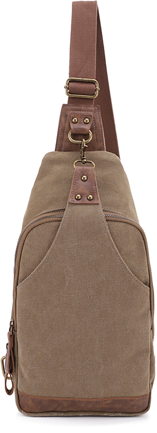 Jessie & James Glacier Canvas Concealed Carry Sling Shoulder Backpack - view number 3