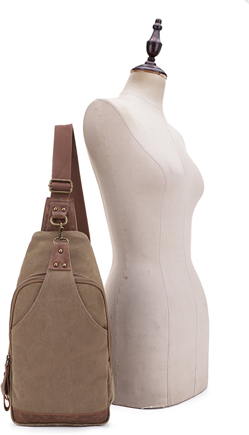 Jessie & James Glacier Canvas Concealed Carry Sling Shoulder Backpack - view number 5