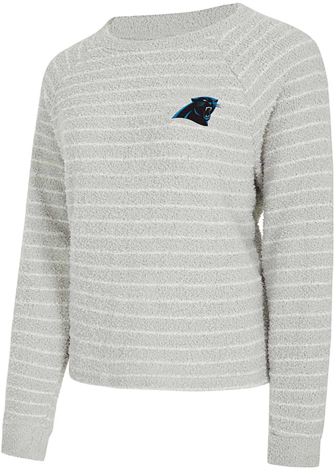 Concepts Sport Women's Carolina Panthers Ventura Striped Long Sleeve Top
