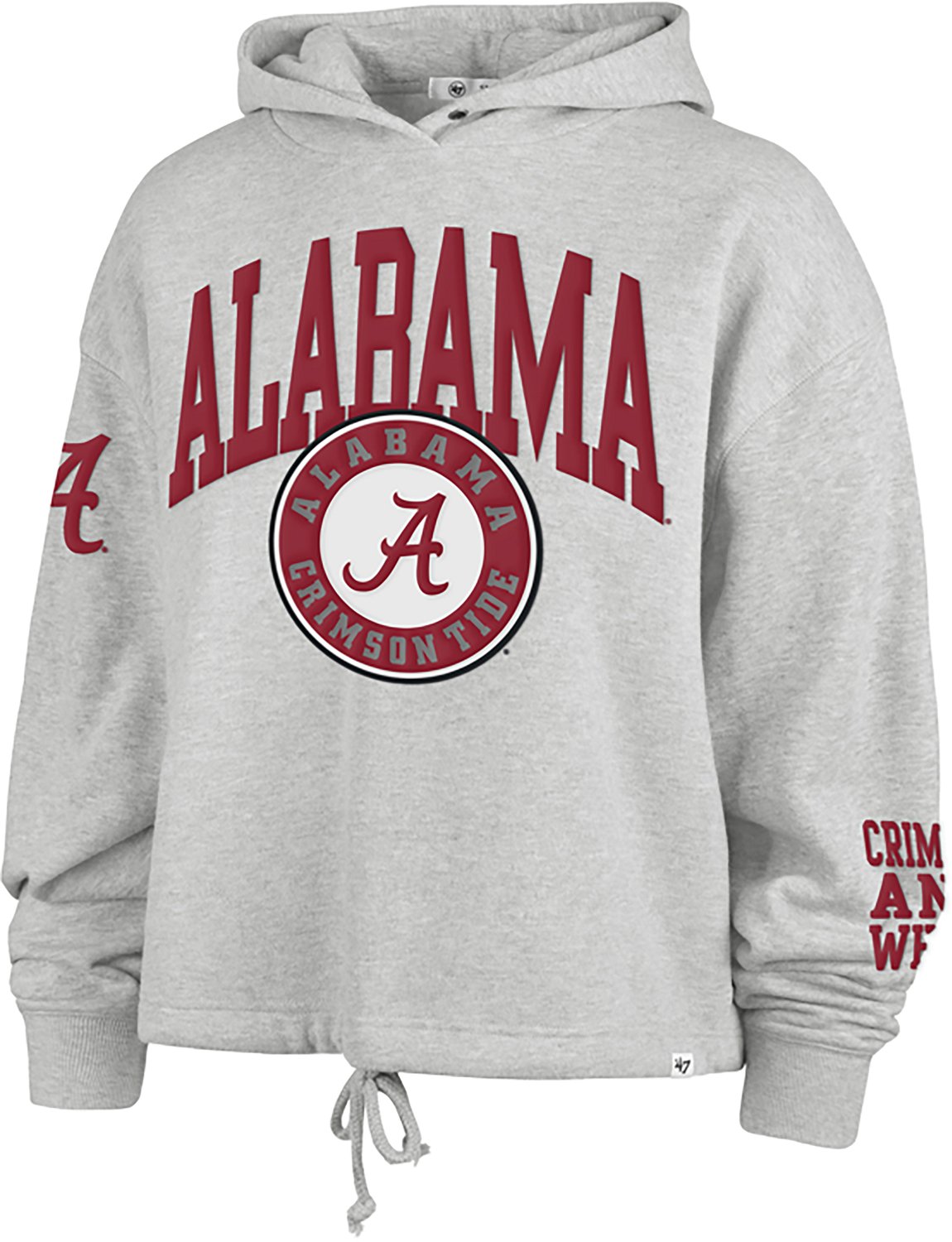 '47 Alabama Crimson Tide High Hopes Long Sleeve Cropped Hoodie