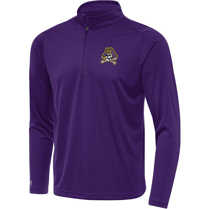 Antigua Men's East Carolina Pirates Purple Tribute Quarter-Zip Shirt, XXL