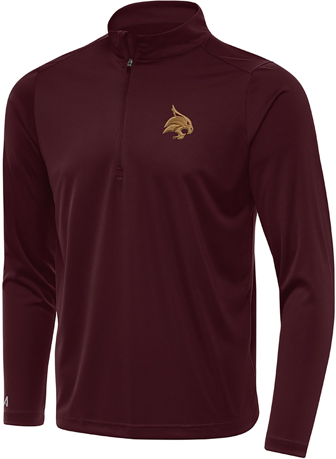 Antigua Men's Texas State Bobcats Tribute Quarter Zip Pullover - view number 1