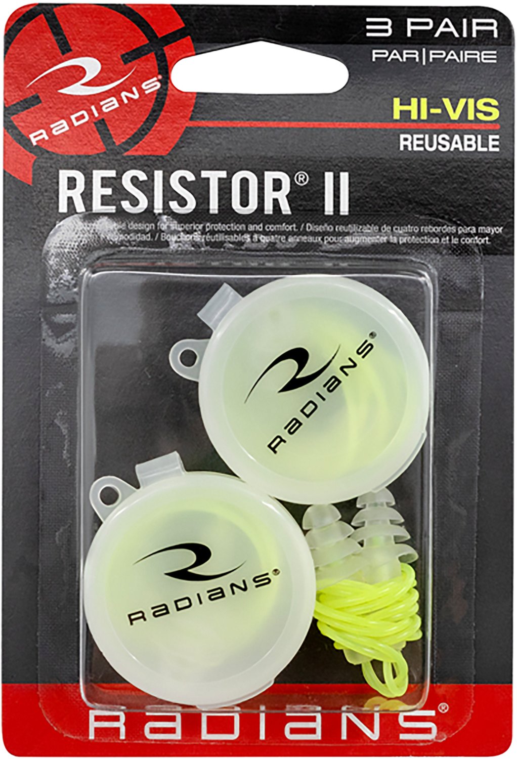 Radians High Visibility Reusable Ear Plugs 3-Pack - view number 2