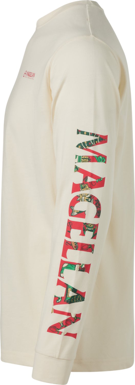 Magellan Outdoors Men's Grotto Falls Holiday Illustrations Long Sleeve T-shirt - view number 5