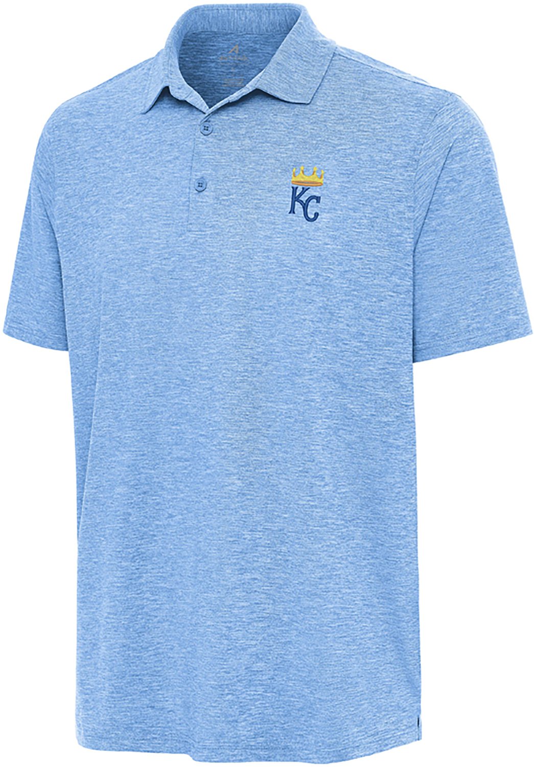 Antigua Men's Kansas City Royals Par 3 Short Sleeve Polo Shirt - view number 3